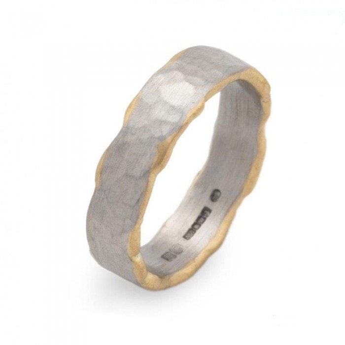 SG7 Jewellery hammered crown ring